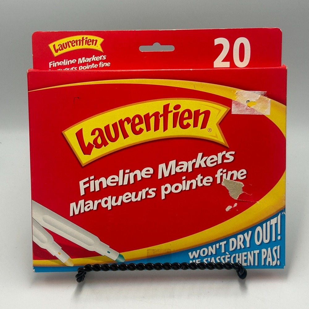 Laurentien Artist Fineline Markers 20 Pack Vintage 2004 Sanford Canada New